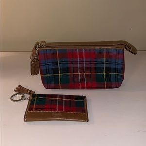 Plaid Coach Wallet Set